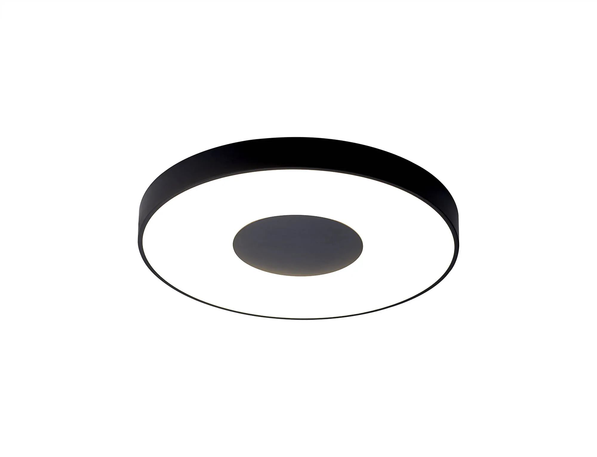 M7564  Coin 80W LED Round  Flush Ceiling Black